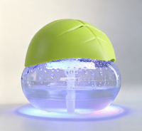 Purificateur d'air électrique 3 en 1 à base d'eau, humidificateur, diffuseur d'huiles essentielles, veilleuse LED, mode sommeil silencieux, rafraîchisseur d'air pour hôtel