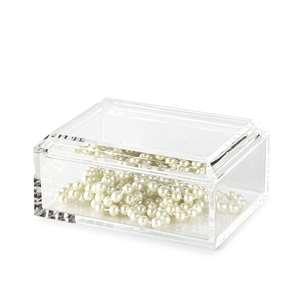 Lucite saklama kutusu akrilik dikdörtgen takı kapaklı kutu - Product Image 2