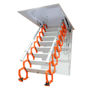 Échelle pliante en alliage d'aluminium, <span class=keywords><strong>escalier</strong></span> moderne au design simple, type dissimulé pour usage domestique en <span class=keywords><strong>grenier</strong></span> ou en loft - Product Image 4