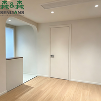 Porte intérieure moderne et élégante SLS, porte en bois à panneau plat architectural personnalisé pour une solution de luxe pour toute la maison