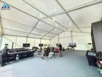 Tente mobile robuste en PVC pour salons professionnels, expositions automobiles, résistante au vent, installation facile, couverture durable toutes saisons, différentes dimensions