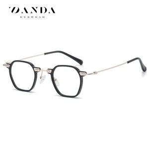 Danda Eyewear TJ858 TR Metal Full Frame Anti Blue <b>Light</b> Glasses Unisex Plano Lenses <b>UV</b> Resistant - Product Image 1