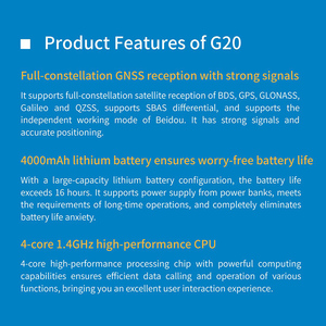 Unistrong G20 GPS định vị gnss thu thập dữ liệu cầm tay đầy đủ chòm sao phối hợp Navigator Diện Tích Đất dụng cụ đo lường - Product Image 5