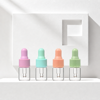 Klare Mini-Glasfläschchen mit Pipette für DIY Hautpflege Kosmetik Flüssigkeitsspender