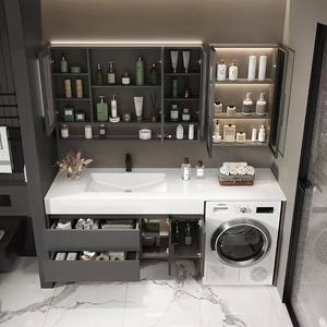 Venta al por mayor nueva <span class=keywords><strong>lavadora</strong></span> moderna baño gabinete vanidad moderno LED espejo pared baño gabinetes <span class=keywords><strong>para</strong></span> hoteles - Product Image 5