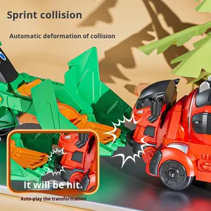 Venta al por mayor ABS plástico dinosaurio coche modelo inercia impacto deformación colisión transformación batalla vehículo fricción <span class=keywords><strong>juguete</strong></span> vehículo - Product Image 3