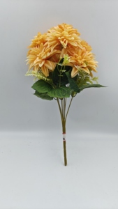 Fiori Artificiali a Sfera di Crisantemo in PU per <span class=keywords><strong>Bouquet</strong></span> da Sposa, Laurea, Festa della Mamma, Colore Personalizzabile, 30cm, Impermeabili, Moderni - Product Image 4