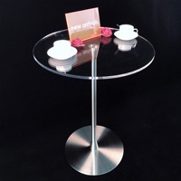 Pupitre mobile portable moderne en acier inoxydable et acrylique pour restaurants, mariages et bureaux