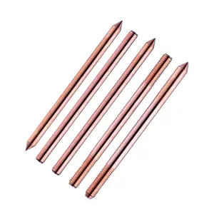 Copper Clad Steel Ground Rod Lightning Protection Copper Clad Steel Rod Grounding Rod