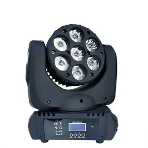 LED Stage Light Sound Active Control Moving Head 7*12W RGBW 4-IN-1 Beam LED Moving Light