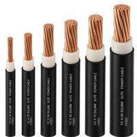 Câble multibrins 16 25 35 50 70 95 120 150 185 240 300 mm² à haute conductivité en cuivre, isolé XLPE, gaine PVC, 600 V