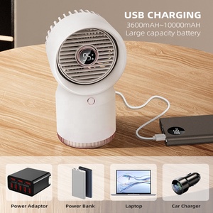 Climatiseur Portable Mini USB, ventilateur de refroidissement pour la maison et le bureau avec lumières LED - Product Image 3