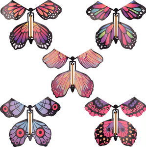 Vente en gros usine Papillons magiques volants à énergie élastique, Papillons magiques à remonter, Papillons à remonter - Product Image 6