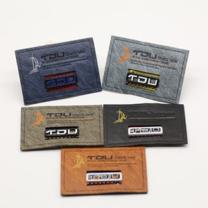 Best Price Custom Full Color Brand <strong>Jeans</strong> Tag Pu <strong>Label</strong> Embossed/Metal Leather <strong>Label</strong> Patch for Clothes Garment - Product Image 3