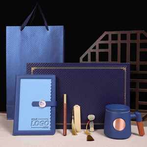 Premium Corporate Gift <b>Set</b> Custom Brand PU Leather <b>Notebook</b> & Digital Printed <b>Pen</b> for Employee Appreciation & Client Gifts - Product Image 1