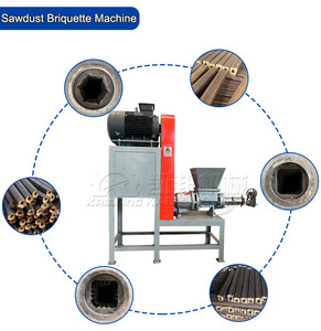 Machine automatique portable à petite échelle pour la fabrication de briquettes de sciure de bois et de barres de <span class=keywords><strong>charbon</strong></span> de biomasse, à prix d'usine - Product Image 2