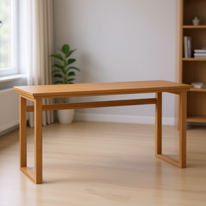 Scrivania Rettangolare in Legno di Teak Massiccio, Dimensioni Medie, Scrivania per Computer, Arredamento per Ufficio Domestico - Product Image 2