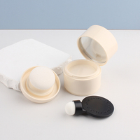 Boîte de poudre à paupières cylindrique personnalisée de 5 ml avec un applicateur en mousse, matériau d'emballage pouvant être imprimé avec un logo