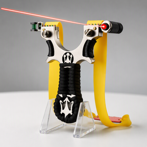 Fionda Laser in Lega di Alluminio Modello Masha, Giocattolo da Esterno ad Alta Potenza per Adulti, con Cinghia Piatta in Pelle e Infrarossi - Product Image 1