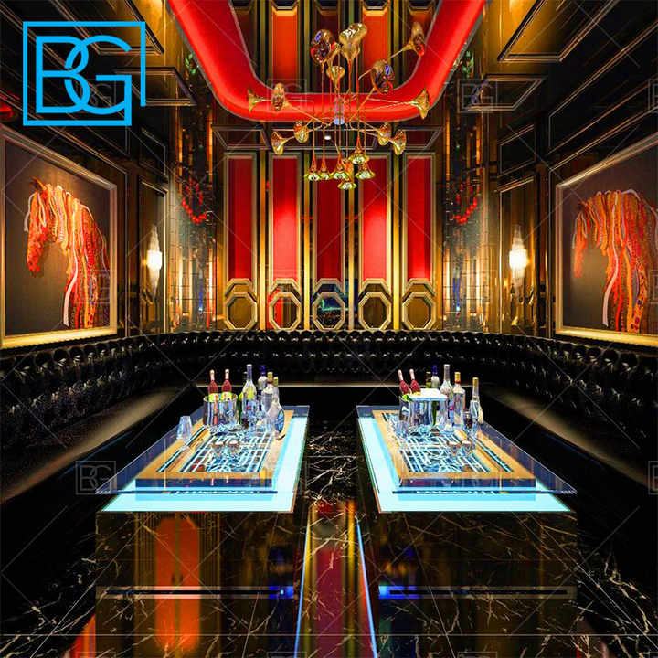 Modern Club Interior Design Night Club Bar Counter KTV Lounge Sofa ...