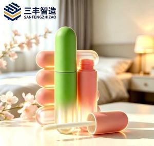 ลิปกลอสเนื้อแมทท์ สีเขียวมิ้นท์ พีชชมพู ออร์แกนิค ไม่ติดแก้ว สำหรับงานปาร์ตี้ รับผลิตแบบ OEM ODM แบรนด์ส่วนตัว สร้างแบรนด์ลิปกลอสของคุณเอง - Product Image 4