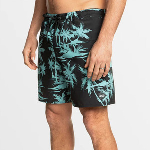 Traje de baño estampado elástico de <span class=keywords><strong>4</strong></span> vías surf personalizado, venta al por mayor, pantalones cortos de playa para hombre - Product Image 2