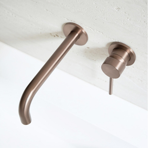 <span class=keywords><strong>Rubinetto</strong></span> <span class=keywords><strong>Miscelatore</strong></span> Lavabo Aida in Ottone a 2 Fori Montaggio a Parete Oro Spazzolato con Cartuccia in Ceramica per Uso in Camera da Letto - Product Image 2