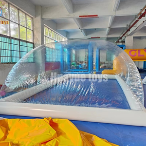 Cubierta de cúpula de piscina inflable de PVC transparente para piscina y accesorios personalizados - Product Image 1