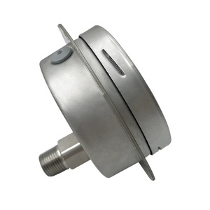 การเชื่อมต่อด้านหลังสแตนเลส Oem <span class=keywords><strong>ss</strong></span> 0-250 บาร์เกจวัดแรงดันหน้าแปลน - Product Image 6