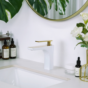 OEM giá rẻ Trắng Vanity vòi nước phòng tắm bồn rửa xử lý torneira Para banheiro robinet Lavabo phòng tắm lưu vực vòi tap - Product Image 2