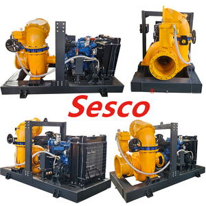 ปั๊มน้ำเสียแบบดูดเองได้ Sesco 4 6 8 10 12 16 นิ้ว ความจุสูง พร้อมเครื่องยนต์ - Product Image 2