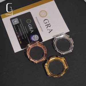 Nouvelle arrivée GA2100 Boîtier de montre en moissanite Testeur de diamants passé Argent 925 Moissanite VVS Boîtier de montre Homme Hip Hop Bezel serti de diamants - Product Image 6