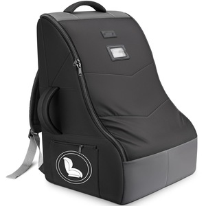 Mochila de almacenamiento para asiento de niño, bolsa de viaje acolchada negra resistente al desgaste para transporte en asiento de coche para bebé - Product Image 1