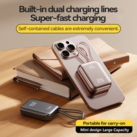 TDX TJ7 15W 18W 22.5W Chargeur portable 2-en-1 avec affichage numérique et charge rapide Type-C, batterie Li-Polymère grande capacité 10000mAh