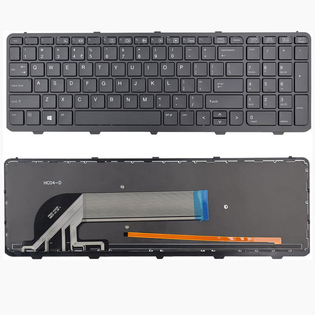 New Laptop Keyboard Compatible with HP Probook 450 G0, 450 G1, 450 G2, 455 G1, 455 G2, 470 G0, 470 G1, 470 G2 Series Black