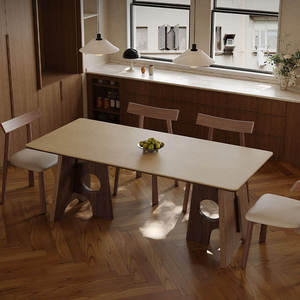 Ensemble <span class=keywords><strong>de</strong></span> table <span class=keywords><strong>à</strong></span> <span class=keywords><strong>manger</strong></span> rectangulaire en bois <span class=keywords><strong>de</strong></span> haute qualité, design moderne, pieds <span class=keywords><strong>de</strong></span> table artistiques, adapté <span class=keywords><strong>à</strong></span> 6 <span class=keywords><strong>à</strong></span> 8 personnes, <span class=keywords><strong>meubles</strong></span> <span class=keywords><strong>de</strong></span> <span class=keywords><strong>salle</strong></span> <span class=keywords><strong>à</strong></span> <span class=keywords><strong>manger</strong></span> - Product Image 5
