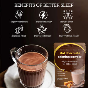 Etiqueta privada Reishi magnesio calmante suplemento para dormir chocolate caliente cacao en polvo - Product Image 3