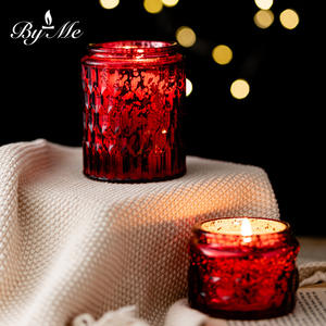 Factory Custom Luxury Glass Soy Wax <b>Candle</b> Jar Reusable Scented <b>Candles</b> - Product Image 2