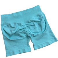 Alternatieve grensoverschrijdende bestseller damesbroek in snoepkleuren, drielaags, hoge taille, met scrunch-billeneffect, nauwsluitend, geplooid, naadloos nylon
