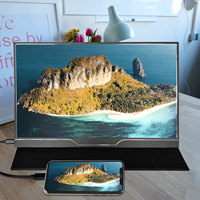 Nuevo Monitor Portátil para Juegos de 15.6 Pulgadas con Pantalla Táctil HD de Alta Resolución, Estilo Metálico y Tipo-C IPS