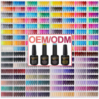Kit de vernis à ongles en gel personnalisé sans HEMA ni TPO, kit de vernis à ongles en gel UV, OEM ODM, marque privée, vente en gros pour salons de manucure et distributeurs