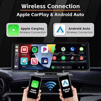 Moniteur Tactile de Voiture IPS de 10,26 Pouces avec Caméra DVR 1080P, Écran Combiné Android Auto Carplay et Projection Téléphonique