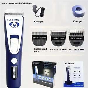 Kit de toilettage silencieux pour animaux de compagnie <span class=keywords><strong>Tondeuse</strong></span> à cheveux professionnelle sans fil pour chiens <span class=keywords><strong>Tondeuse</strong></span> pour chiens et chats Tondeuses pour animaux de compagnie - Product Image 3