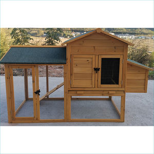 Tavuk evi Brooder kafes çiftlik yuva tavuk kümesleri toptan çiftlik ahşap büyük tavuk kafesi Pet ev yuva kutusu Roost - Product Image 5