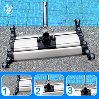 Kit de nettoyage d'entretien quotidien de piscine creusée de haute qualité nettoyage manuel mur 360 tête de brosses rotatives de piscine de sol