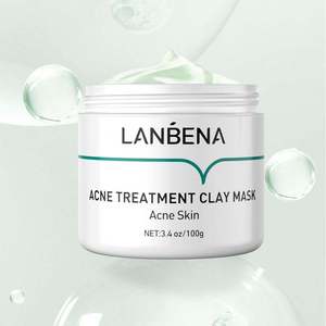 Masque facial <span class=keywords><strong>LANBENA</strong></span> Mud Traitement de l'acné Masque facial anti-acné, bouton, rétrécissement des pores de la peau, nettoyage en profondeur - Product Image 6