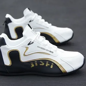 Chaussures de sport décontractées pour hommes, style rétro, <span class=keywords><strong>plateforme</strong></span>, en cuir PU imperméable, légères, respirantes, antidérapantes, pour le basketball - Product Image 1