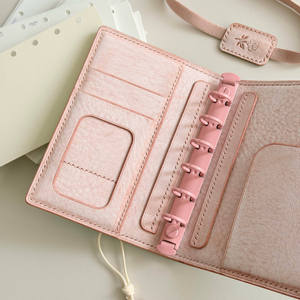 Nouvelle mode : Portefeuille-classeur budgétaire à feuilles mobiles A7 A6 A5 avec sangle, personnalisable avec logo et combinaison de couleurs Menthe Bud - Product Image 4