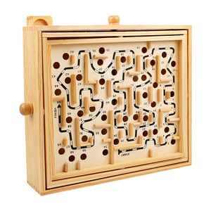 All'ingrosso <span class=keywords><strong>giochi</strong></span> <span class=keywords><strong>da</strong></span> <span class=keywords><strong>tavolo</strong></span> <span class=keywords><strong>educativi</strong></span> interattivi transfrontalieri in legno palla labirinto per bambini adulti Street Focus giocattoli di sviluppo - Product Image 5