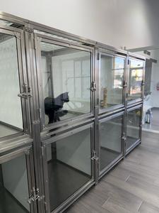 Cuidado de mascotas/médico/Casa de Acogida para mascotas jaula perrera fibra de vidrio/jaula para mascotas personalizada de gama alta de acero inoxidable - Product Image 5